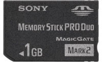 Sony Memory Stick Pro Duo 1GB (MS-MT1G)